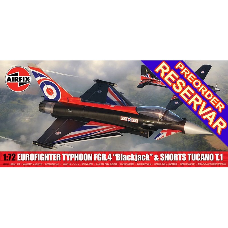 SET Eurofighter Typhoon FGR.4 "Blackjack" & Shorts Tucano T.1 -Escala 1/72- Airfix A40003