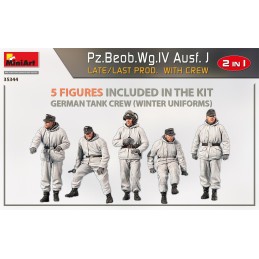 CARRO DE COMBATE Sd.Kfz. 161 Ausf. J PANZER IV Late & Tripulantes -Escala 1/35- MiniArt Models 35344
