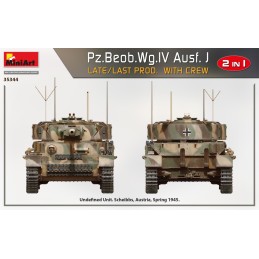 CARRO DE COMBATE Sd.Kfz. 161 Ausf. J PANZER IV Late & Tripulantes -Escala 1/35- MiniArt Models 35344