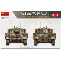 CARRO DE COMBATE Sd.Kfz. 161 Ausf. J PANZER IV Late & Tripulantes -Escala 1/35- MiniArt Models 35344