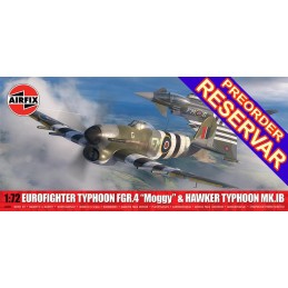 SET Eurofighter Typhoon FGR.4 "Moggy" & Hawker Typhoon Mk.IB -Escala 1/72- Airfix A40001
