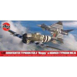 SET Eurofighter Typhoon FGR.4 "Moggy" & Hawker Typhoon Mk.IB -Escala 1/72- Airfix A40001