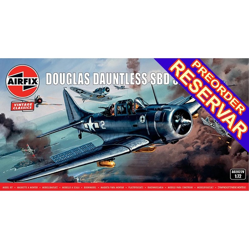 Douglas Dauntless SBD 3/5 Vintage Classic -Escala 1/72- Airfix A02022V
