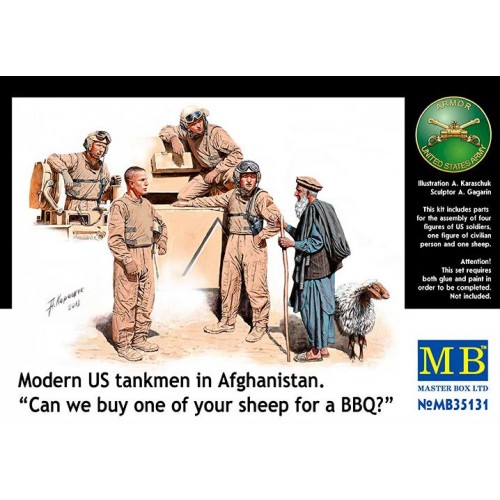 Modern Wars: TRIPULANTES DE CARRO U.S. ARMY, AFGANISTAN - Master Box 35131