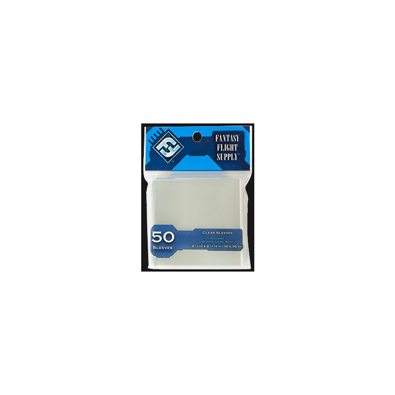 FUNDAS CUADRADAS TRANSPARENTES 70x70mm - FANTASY FLIGHT FFS65 FUNDAS CUADRADAS TRANSPARENTES 70x70mm - FANTASY FLIGHT FFS65