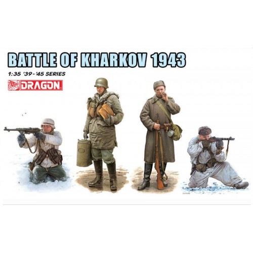 INFANTERIA ALEMANA & SOVIETICA (Batalla de Kharkov 1943) -Escala 1/35- Dragon Models 6782
