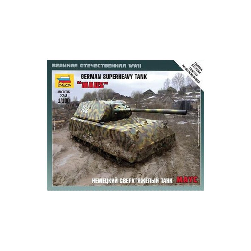 CARRO DE COMBATE MAUS - Zvezda 6213 CARRO DE COMBATE MAUS - Zvezda 6213