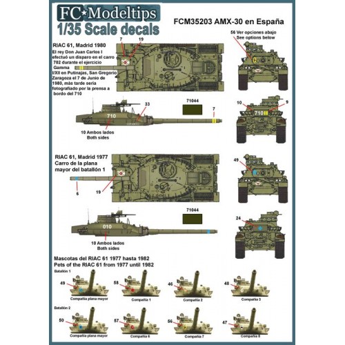 SET CALCAS AMX-30 EN ESPAÑA - FC Modeltips 35203