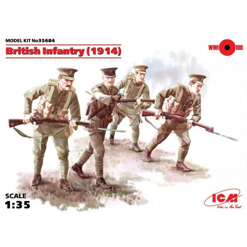 INFANTERIA BRITANICA 1914 -Escala 1/35- ICM 35684