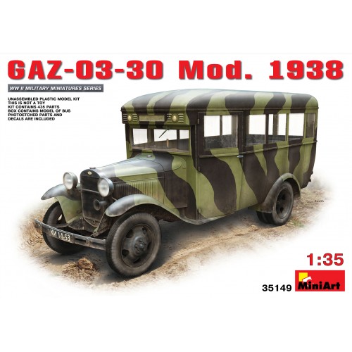 AUTOBUS GAZ-03030 Mod. 1938 -Escala 1/35- MiniArt 35149
