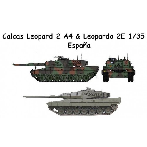 CALCAS LEOPARD 2A4 Y LEOPARDO 2E ESPAÑA 1/35
