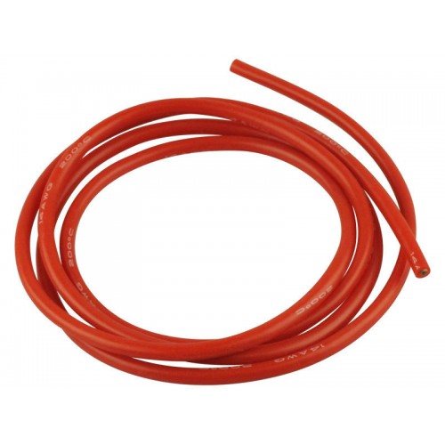 CABLE SILICONA ROJO 2.5MM (AWG14) 1 METRO