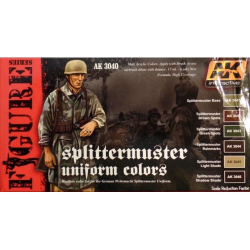 FIGURE series: SPLINTTERMUSTER UNIFORM COLORS - AK 3040