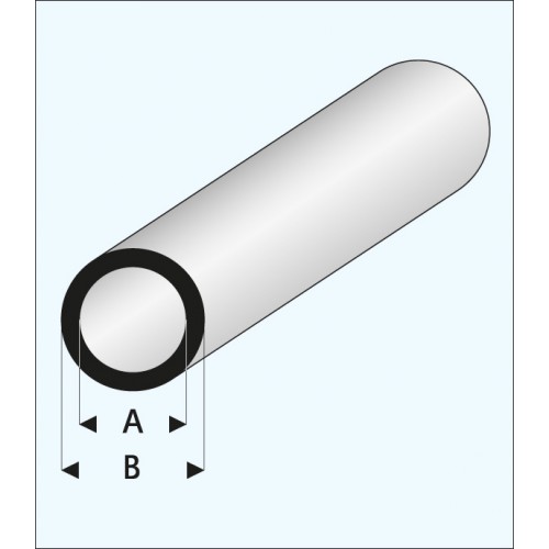 TUBO REDONDO (3 x 4 mm ) L: 330 mm Unidad