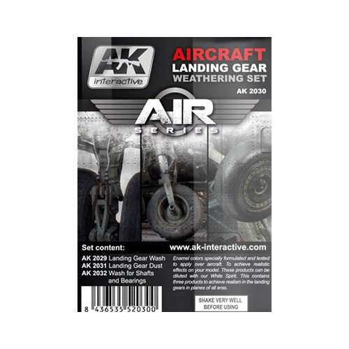 AIR series: AIRCRAFT LANDING GEAR WEATHERING SET (3 botes)