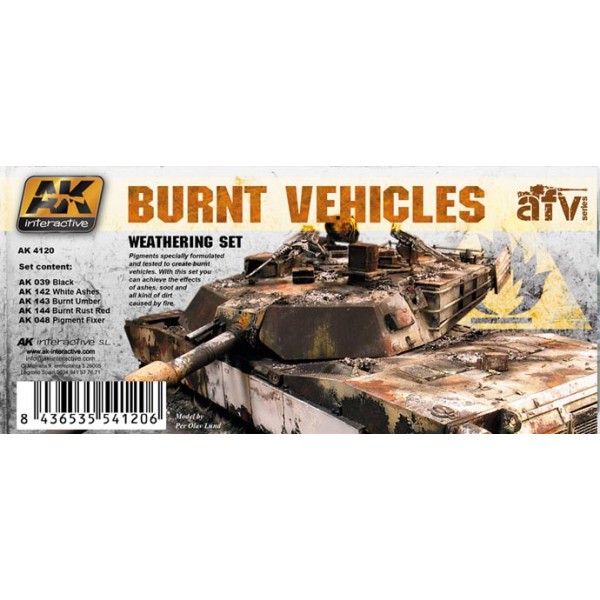 AFV series: BURNT VEHICLES -AK Interactive AK4120