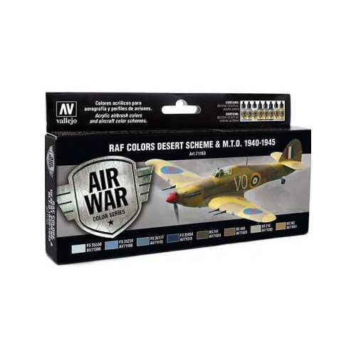 AIR WAR: R.A.F. COLORS DESERT SCHEME & M.T.O. 1940 - 45 (8 colores)