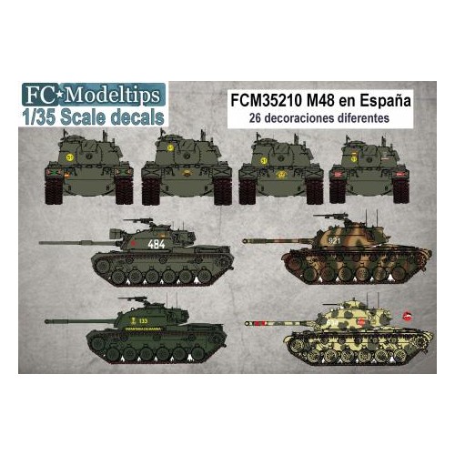 CALCAS M-48 ESPAÑOLES 1/35 - FC Modeltips C35210