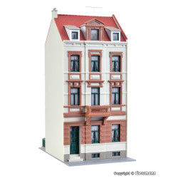 VIVIENDA CLASE MEDIA CON PARQUE BONN (80 x 135 x 185 mm) -Escala H0 / 1/87- Kibri 39102