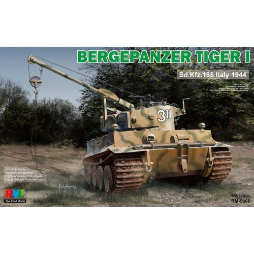 CARRO RECUPERACION Sd. Kfz. 181 BERGEPANZER TIGER I -Escala 1/35- RyeField Model RM5008