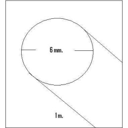 LISTON REDONDO BALSA (6 x 1.000 mm)