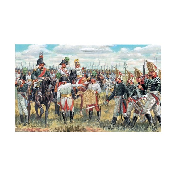 CUARTEL GENERAL ALIADO Guerras Napoleonicas (44 piezas) -Escala 1/72- Italeri 6037