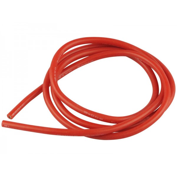 CABLE SILICONA ROJO 1.5MM (AWG 16) 1 METRO