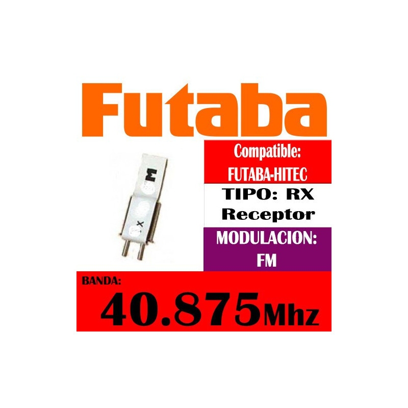 CRISTAL RECEPTOR FUTABA FM 40.875 CRISTAL RECEPTOR FUTABA FM 40.875