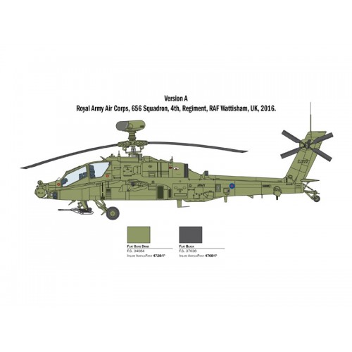 HUGHES AH-64D LONGBOW APACHE - ITALERI 2748