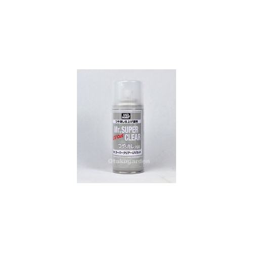SPRAY BARNIZ MATE (170 ml) -Mr. SUPER CLEAR FLAT UV CUT - Gunze Sagyo B523:800