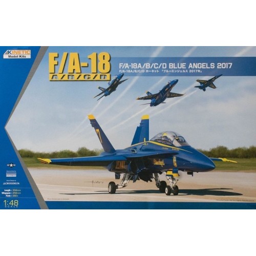 McDONNELL DOUGLA F/A-18 A/B/C/D HORNET -BLUE ANGELS- 1/48 - Kinetic K48073
