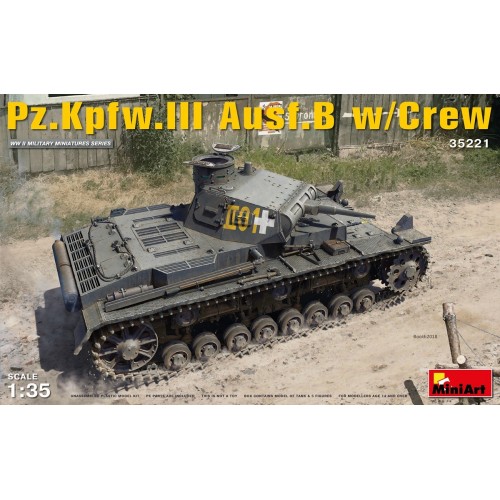 CARRO DE COMBATE Sd.Kfz. 141 PANZER III Ausf. B & Tripulantes -Escala 1/35- MiniArt Model 35221