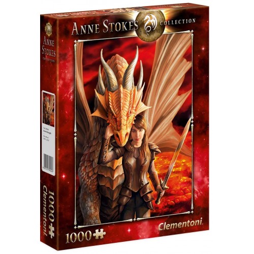 PUZZLE 1000 pzs Anne Stokes Collection: INNER STRENGHT - Clementoni 39464