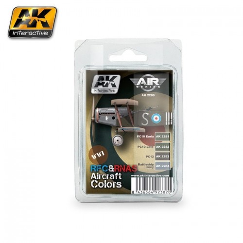 Set Colores: R.F.C. & R.N.A.S. Aircraft Colors - AK Interactive AK 2280