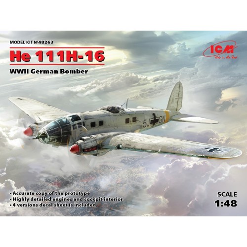 HEINKEL He-111 H-16 -Escala 1/48- ICM 48263