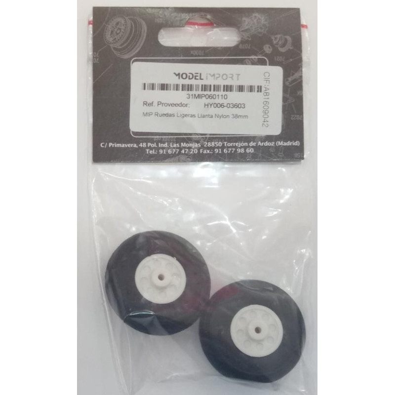 RUEDAS GOMA (38 mm) 2 unidades - HY006-03603 RUEDAS GOMA (38 mm) 2 unidades - HY006-03603